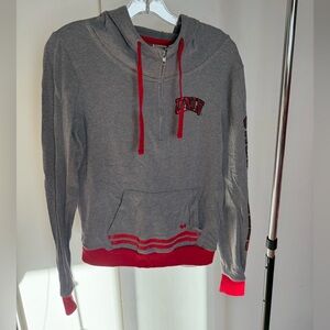 V.S. PINK x UNLV Collegiate Collection 1/4 Zip Sweatshirt Size Small